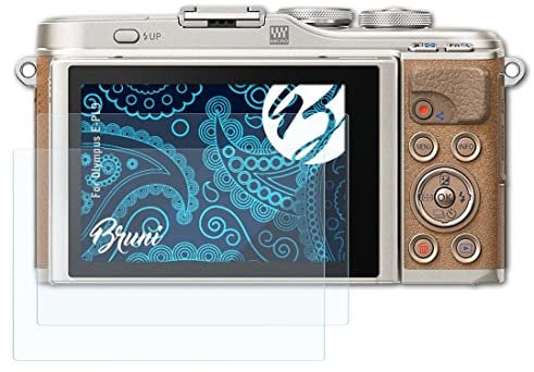 Bruni Screen Protector compatible with Olympus E-PL9 Protector Film, crystal clear Protective Film (2X)