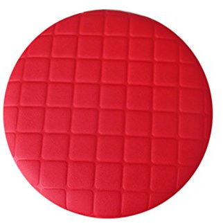 Levoberg Hocker Bezug wasserdicht Hockerbezug rund Stretch aus Kunstleder rund Bar Bezug Sitz Kissen Rot Durchmesser 40cm