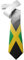 ShopQuality4U Jamaica Flag design Mens Printed Neck Tie - Polyester - Great Gift - Half Tie Print
