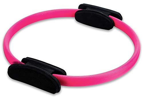 EmpireAthletics - Pilates-Ring mit Polstern und 35 cm Durchmesser für Pilates, Yoga, Ganzkörper-Training, Gymnastik UVM. - Core-Trainer Circle Kreis Magic-Circle in PINK