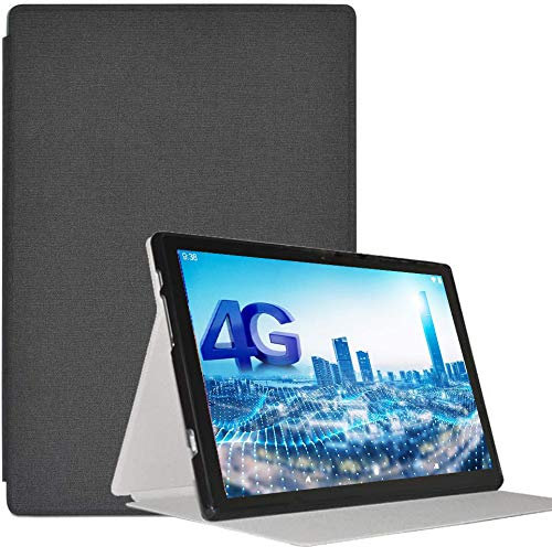 RLTech Hülle für YESTEL T5 10 Zoll, Ultra Schlank Schutzhülle Etui mit Standfunktion Smart Case Cover für YESTEL T5 10 Zoll/Blackview Tab8, Schwarz