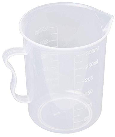 PULABO Nice DesignCaraffa graduata Bicchiere graduato da 250 ml Bicchiere di plastica riutilizzabile bianco trasparente Bicchiere graduato in plastica riutilizzabile