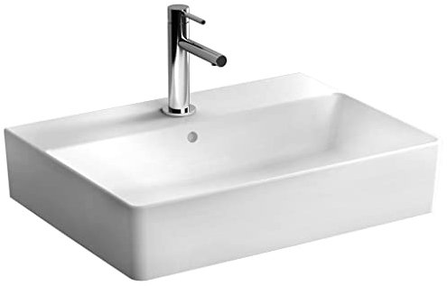 VitrA Nuo 7432B003-0001 Rechteck-Waschbecken, 60 cm, weiß