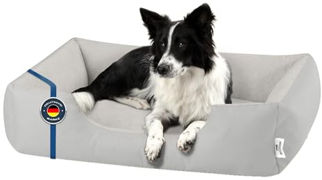 BedDog Hundebett Zara Hundekissen Hundekorb mit Waschbarem Bezug | Hundematratze und Kuschelplatz für Kleine und Große Hunde, Robust Gepolstert, Sechs Größen von S bis XXXL
