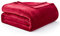 EHEYCIGA Kuscheldecke flauschig, weiche warme Fleecedecke 220x240 als Decke Sofa, Wohndecke oder Couchdecke überwurf, Dunkelrot