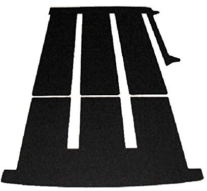 autix Teppich Fußmatte feiner Dicker Luxus Velour schwarz grau beige kompatibel für VW T5 T6 T6.1 Multivan und California (schwarz, T6.1 California Beach 1 Schiebetür mit Miniküche)