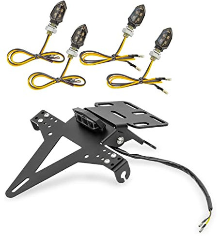 Set Kennzeichenhalter + 4X LED Blinker für Yamaha XSR 900/700 KX4