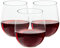 FOCUSLINE Lot de 32 verres à vin en plastique sans pied, 355 ml, transparents et réutilisables, pour fêtes, mariages, incassables, recyclables et sans BPA