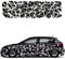 1A Style Sticker Auto Aufkleber Set 109 Teilig Rally Design Autodekor KFZ Seitenaufkleber Tuningset Camper Wohnwagen Premiumfolie (Grau)