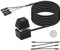 SinLoon Desktop Switch Desktop Computer Power Switch External Remote Start Computer Motherboard Power Switch Button Extension Cord with LED Light
