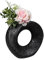 formano Blumenvase Vase rund18cm in schwarz-matt