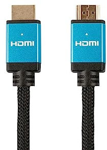 D2 Diffusion Câble HDMI mâle/mâle 2.1 en Nylon tressé - 5m - Compatible 8K/60Hz - 4K/120Hz