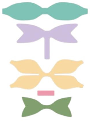 Craftelier - Set de matrices essentielles pour création de scrapbooking, cartes et autres travaux manuels | Idéal pour couper du papier, du papier cartonné ou de la gomme EVA | Forme de nœuds