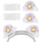 GEEKRIA NOVA Fascia per cuffie + Attacco per orecchie di gatto compatibile con cuffie Bose, Sony, Skullcandy, Beats, Marshall, Facile installazione fai-da-te, Comodo ed elegante (Bianco+Viola)