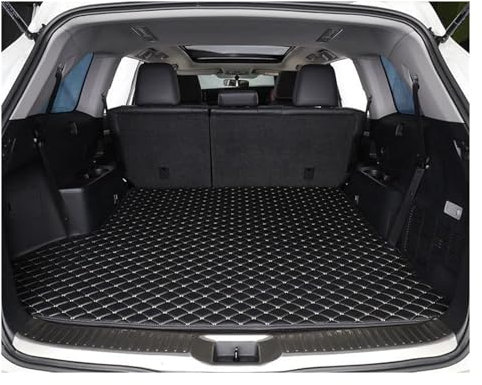 DZSQOSJB Bandeja Maletero para Volvo XC90 Five Seat 2015-2021 Forro Carga Alfombra Interior Lado Alto Estera Maletero Coche Personalizada Protector Maletero Coche(Negro)