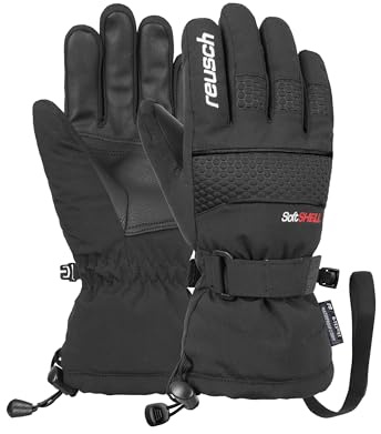 Reusch Skihandschuhe Kinder | warm, wasserdicht, Winddicht & atmungsaktiv | Winterhandschuhe mit Klettverschluss & Softshell, für Ski & Outdoor, Größe 3-6,5, Connor R-TEX XT Junior