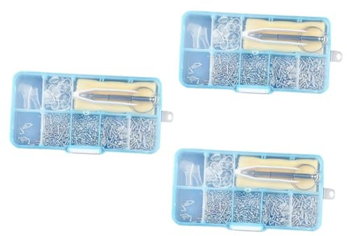 FRCOLOR 3pcs Repair Kit Comprehensive Eyewear Accessories 100 Specifications Screws Easy to Install for Glasses Types
