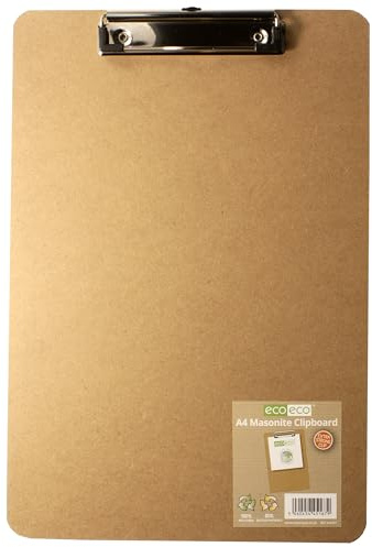 eco-eco Masonit-Klemmbrett mit niedrigem Profil, A4, eco167