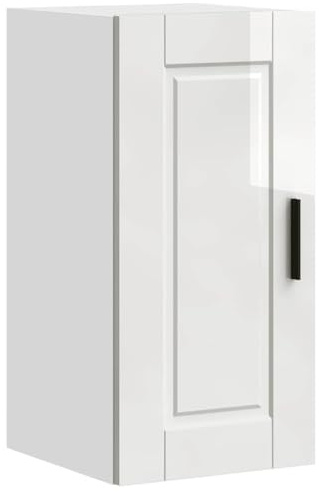 vidaXL Küchen-Hängeschrank Porto Hochglanz-Weiß Holzwerkstoff