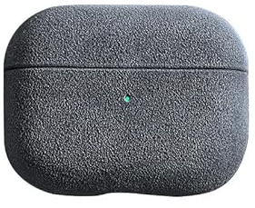 Importierte Luxus-Hülle aus Alcantara-Leder, vollständig umwickelt, handgefertigt, Airpod-Kopfhörerabdeckung (grau, Airpod Pro 2. Generation)