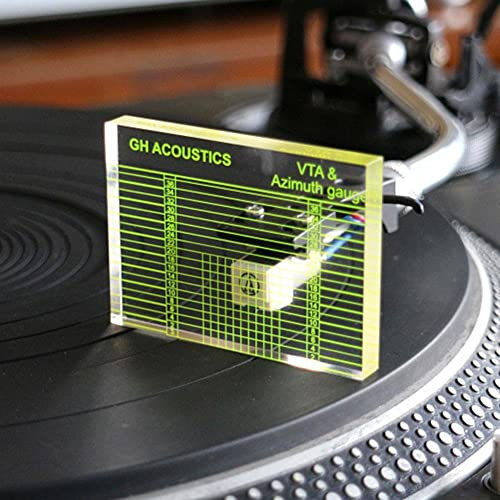 Turntable Cartridge Alignment Tool, Vertical Tracking Angle Block for DJ Turntable and Phono Cartridge, VTA Azimuth Ruler for Turntable Stylus