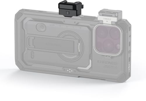 TILTA Khronos Cold Shoe Schnellwechseladapter Kompatibel mit iPhone 16 Pro/16 Pro Max/15 Pro/15 Pro Max - Schwarz TK-CSA-B