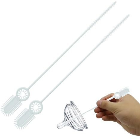 Strohbürste für Wasserflaschen, extra lange Reinigung, Doppelpackung, Borstendetail, Reinigungswerkzeug für Trinkflaschen im Inneren des Hacks