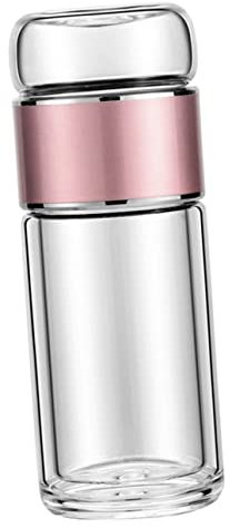 CHICAMPERA Infusionador De Té Botella De Vidrio Infusor Taza Para Té Infusor Portátil Hermética Sin Goteo