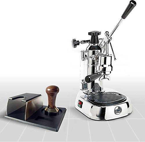 La Pavoni Europiccola Espresso Machine ELQ, Special Package with Tamping Station and Tamper