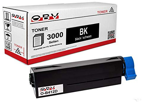 Kompatibler Toner als Ersatz für Oki 45807102 passend für Oki B412DN B432DN B512DN MB472dnw MB492dn MB562dn - 3000 Seiten schwarz