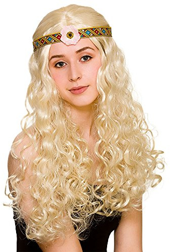 Wicked Costumes Adult Flower Power Hippie Fancy Dress Wig