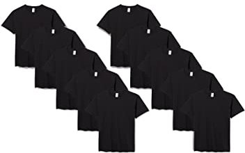 Fruit of the Loom Herren T-Shirt Valueweight, 10er Pack, Schwarz (Black 36), Large