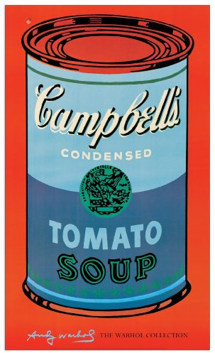 Artopweb TW18117 Warhol - Campbell's Soup Can, 1965 Dekorative Paneele, MDF, Multifarbiert, 21x35 Cm