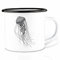 Ligarti Tiermanufaktur - Emaillebecher Tasse Meerestiere