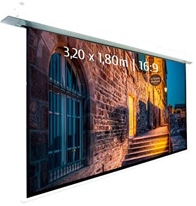 Ecran de Projection motorisé encastrable 3,20x1,80m 16:9 Wi-FI