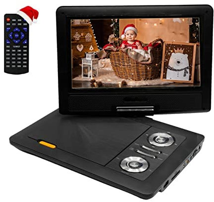 OYU 17.5'' Tragbarer DVD Player mit 15.5 Zoll HD-Schwenkbildschirm für Auto/Kinder, Lithiumbatterie unterstützt 6 Stunden Wiedergabe, Stereo-Doppellautsprecher, Intelligente Speicherwiedergabefunktion