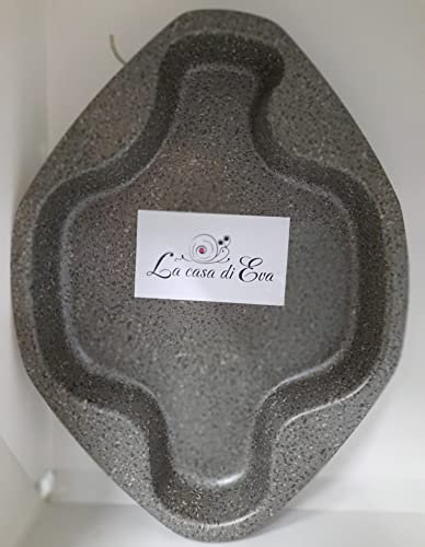 Forma colomba in rivestimento antiaderente e antigraffio di altissima qualità, disponibile nella dimensione cm 35x27 h4