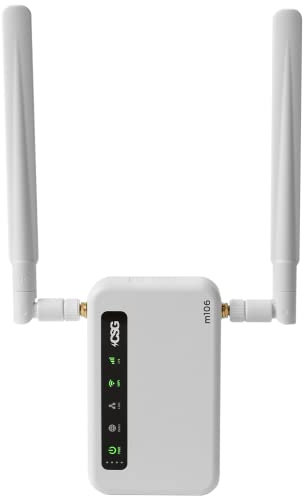 CSG m106 LTE Cellular Gateway Business or Home Router, Verizon 4G LTE Network Compatible, Built-in Failover, 5,000 mAh Backup Battery for Travel, Lightweight Portable Design, RV Internet