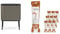 Brabantia Bo Touch Bin - 3 x 11 Litre Inner Buckets (Platinum) Waste/Recycling Kitchen Bin + X Liners Multipack Box (200 rolls)