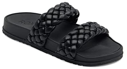Roxy Women's Slippy Slide Sport Sandal, Black 233, 3 UK
