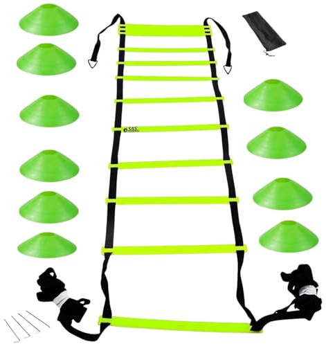 Maxx 6M Speed Agility Training Ladder Fitness Training Sports Equipment Cones