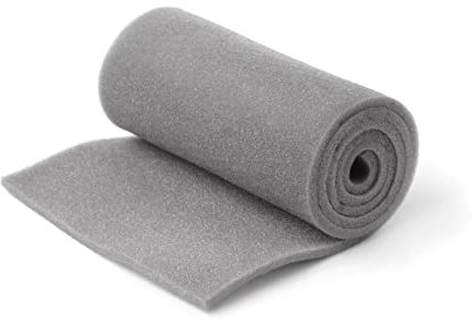 Scarnatti Schaum Matratze - Mittelhart, RG28/44 Schaumstoff, Schaumstoffplatte, Gray - 200 x 90 x 1 cm