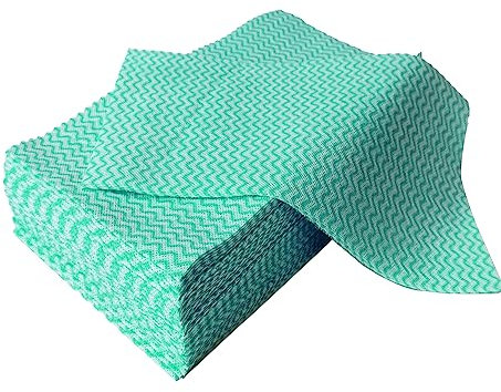Peachicha Disposable J Cloths Reusable Dish Cloths All Purpose Cleaning Cloths Kitchen Towels Soft and Absorbent Jay Cloths,Pack of 50 Pcs, Green