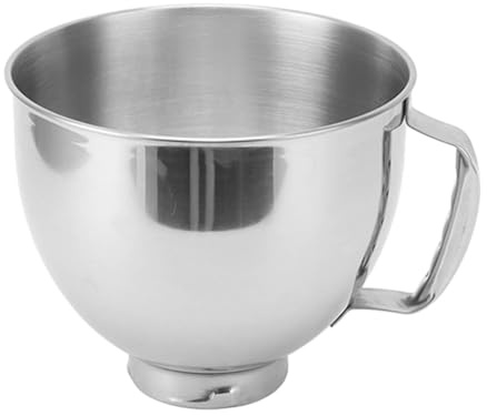 KIMISS Rührschüsseln 304 Edelstahl Schüsselersatz mit Mixergriff für Cassic 4.5Q Artisan 5QT Nesting Kitchen Aid