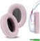 GEEKRIA Coussinets d'oreille de Rechange Pro en Tissu maillé Extra épais pour Casque HyperX Cloud II/III/Alpha/Flight/Stinger 2/Core/Revolver S (Rose)