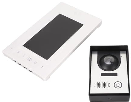 Naroote Interphone Filaire, Interphone Résidentiel, 25 Anneaux, Vision Nocturne, Mains Libres, pour la Maison (Prise UE)