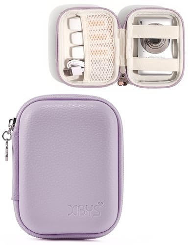 Linpr Digitalkameratasche Kompatibel mit CAMKORY/für Kodak PIXPRO/für Lecran/für VAHOIALD/für Canon IXUS 285 HS, Kleine Reisekameras Aufbewahrungshalter für Zubehör SD Karte (Lila)