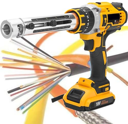 Máquina Pelacables Eléctrica,Peladora Cables,Pelacables,Con 20 Bujes,Máquina Peladora Cables De Cobre Herramienta Pelacables Para 50-300 Mm²