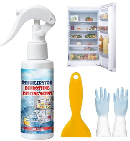 Abtauspray, Abtauspray Für Gefrierschrank, Abtauspray Für Kühl- und GefriergeräTe, Schneeschmelz- und Enteisungsmittel Für Kühler, Gefrierschränke, Kühlschränke (1 pcs)