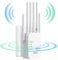 WLAN Repeater Booster WiFi 6 3dBi Antennen, 2 Ethernet Port,3-in-1 Zugangsmethode von Repeater/AP/Router,WiFi Signal Extender mit Signalabdeckungsfläche von 8900 sq.ft